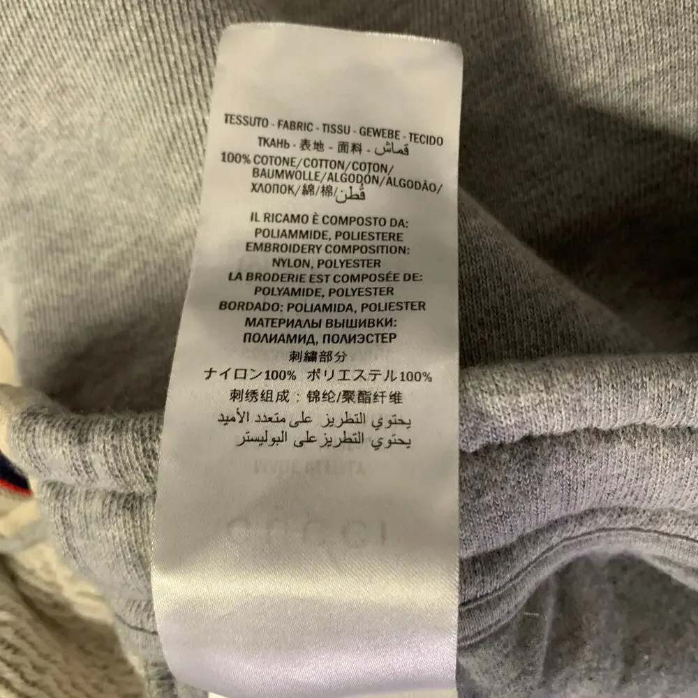 GUCCI Size L Grey Cotton Sweatpants Casual Pants